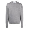 Off-White Jersey básico de cuello redondo de lana para hombre FW21 Gris
