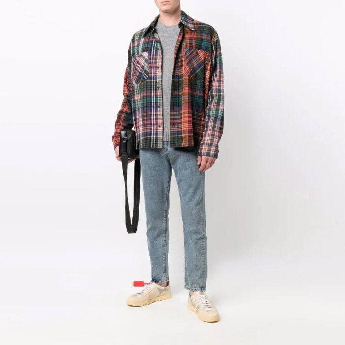 Off-White Jersey básico de cuello redondo de lana para hombre FW21 Gris