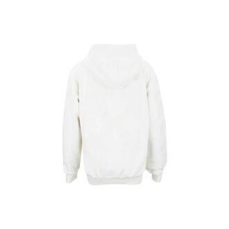 Off-White Jersey de algodón con capucha en tono blanco roto