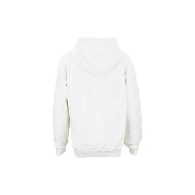 Off-White Jersey de algodón con capucha en tono blanco roto