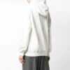 Off-White Jersey de algodón con capucha en tono blanco roto