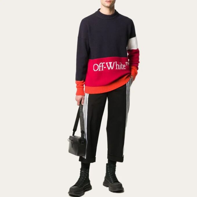 Off-White Jersey de hombre con logotipo Alphabet