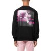 Off-White Jerséis de cuello redondo con estampado de letras para hombre, temporada Otoño-Invierno 2022, manga larga, color negro