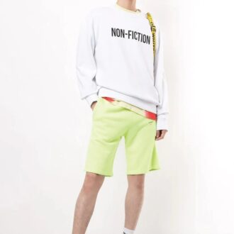 Off-White Jerséis de hombre con eslogan impreso Blanco