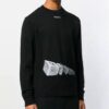 Off-White Jerséis de hombre con estampado 3D Negro