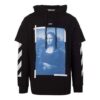 Off-White Jerséis de hombre con estampado de pintura, corte holgado, negro
