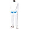 Off-White Jerséis de lana de manga larga de cuello redondo en color liso para hombre, colección primavera-verano 2022, color blanco