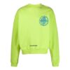 Off-White Jerséis de manga larga con estampado para hombre FW22, versión verde