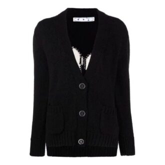 Off-White Logo Floating Cardigan «Negro»