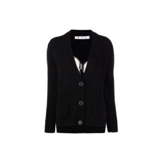 Off-White Logo Floating Cardigan «Negro»