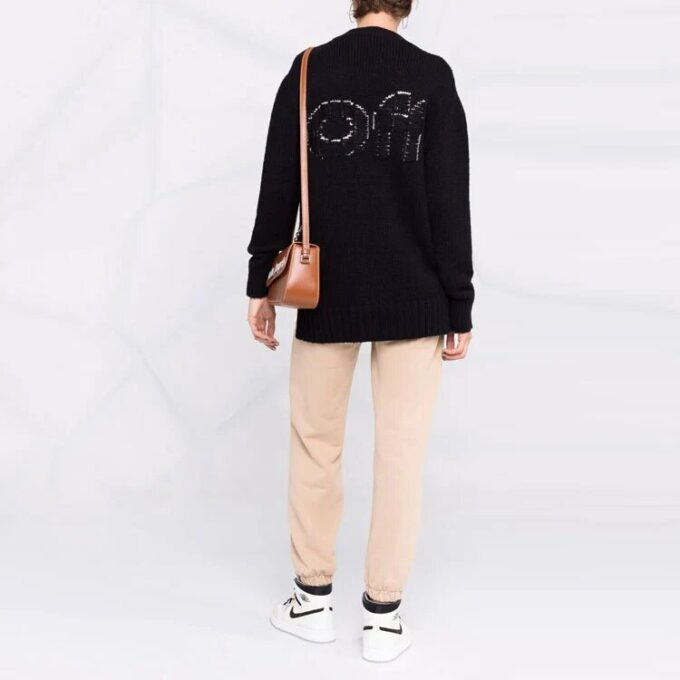 Off-White Logo Floating Cardigan «Negro»