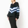 Off-White Manga desmontable Colorblock Cuello en V Negro