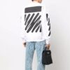 Off-White Men’s Logo Printing Round Neck White