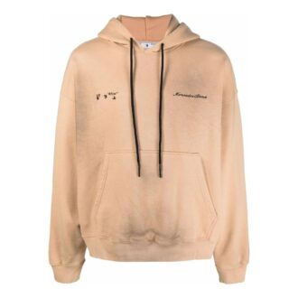 Off-White Men’s x Mercedes-Benz Sudadera con capucha y mangas largas de color liso Mercedes Benz Crossover SS22 Beige