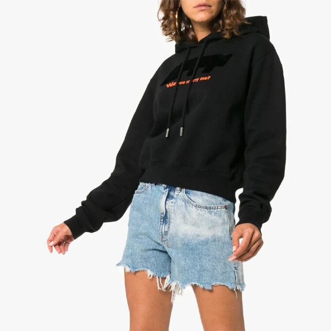 Off-White Modern Obstacles Pantalones holgados de algodón negros