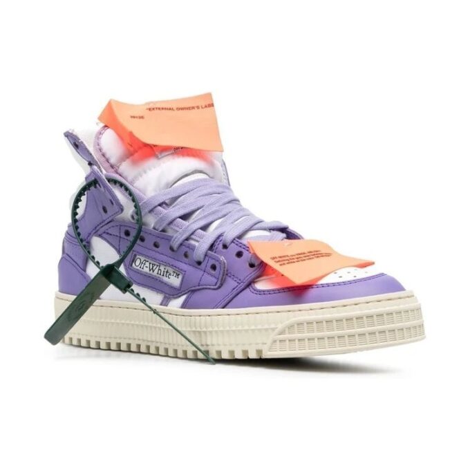 Off-White Off-Court 3.0 Zapatillas altas de piel «Purple White»
