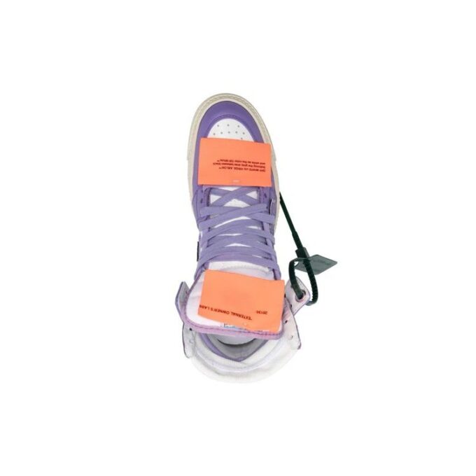 Off-White Off-Court 3.0 Zapatillas altas de piel «Purple White»