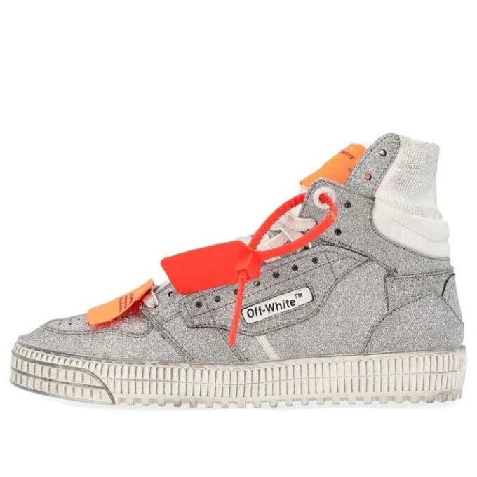 Off-White Off-Court Plata con purpurina Wms