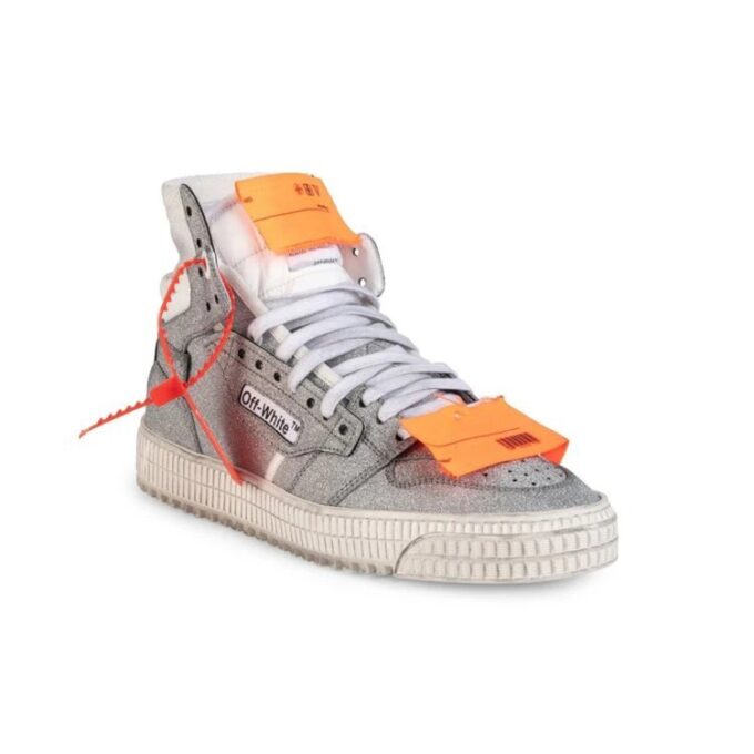 Off-White Off-Court Plata con purpurina Wms