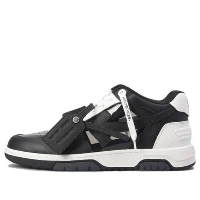 Off-White Out Of Office OOO Low Tops «Black White Suede»