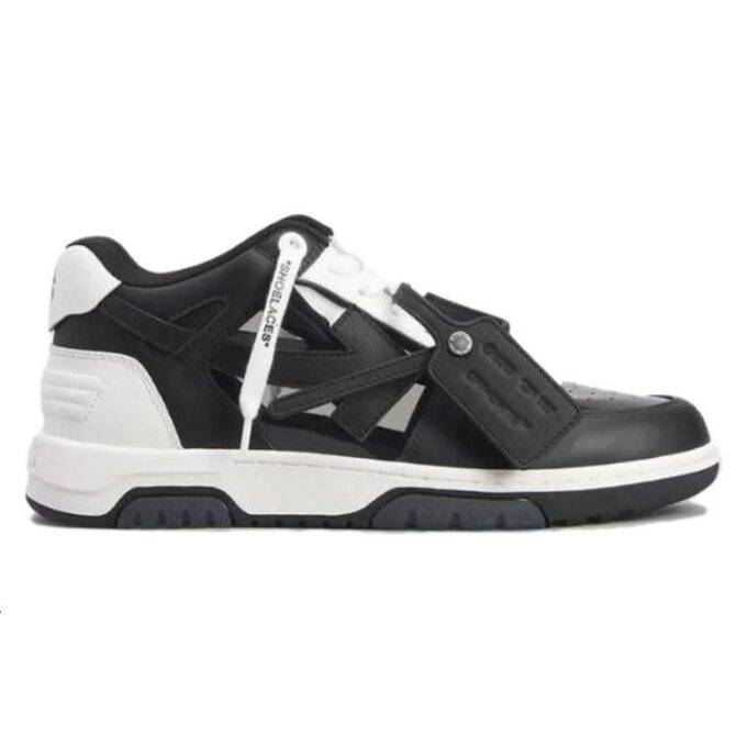 Off-White Out Of Office OOO Low Tops «Black White Suede»