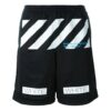 Off-White Pantalones Cortos de malla para hombre C/O VIRGIL ABLOH Negro básico