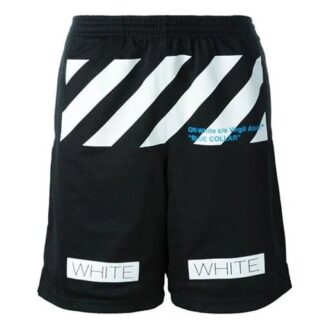 Off-White Pantalones Cortos de malla para hombre C/O VIRGIL ABLOH Negro básico