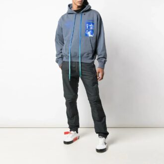 Off-White Pantalones de hombre con cordón azul