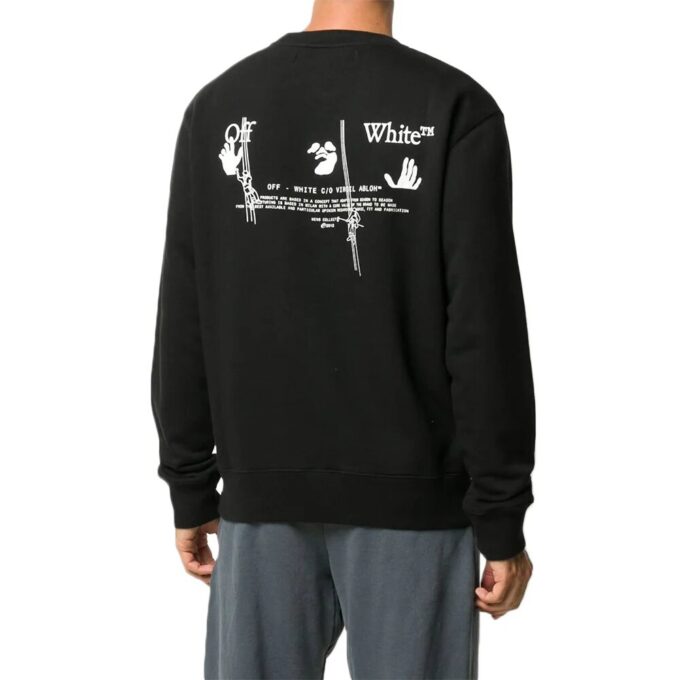 Off-White Pantalones de hombre con logotipo de Arrows, negros