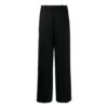Off-White Pantalones de hombre de la colección Otoño-Invierno 2022, de cintura media, lisos y de corte recto, en color negro