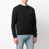Off-White Pantalones de hombre de manga larga con estampado de letras, corte holgado, color negro