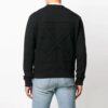 Off-White Pantalones de hombre de manga larga con estampado de letras, corte holgado, color negro