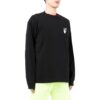 Off-White Pantalones de hombre FW22 con logo, cuello redondo y manga larga, versión negra