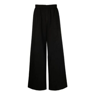 Off-White Pantalones informales rectos de color liso para hombre, temporada primavera-verano 2022, corte holgado, color negro