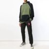 Off-White Pantalones largos informales de cintura D para hombre, corte ajustado, negros