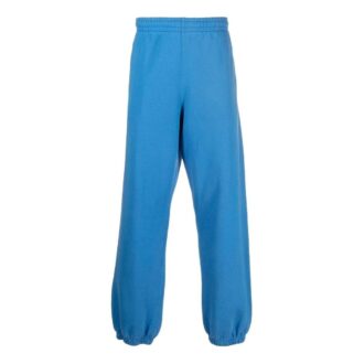 Off-White Pantalones largos informales de hombre FW22 de color liso con rayas y pies, azul