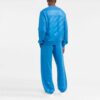 Off-White Pantalones largos informales de hombre FW22 de color liso con rayas y pies, azul