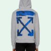 Off-White para hombre, acrílico con Arrows, corte ajustado, estampado multicolor de Arrows, gris