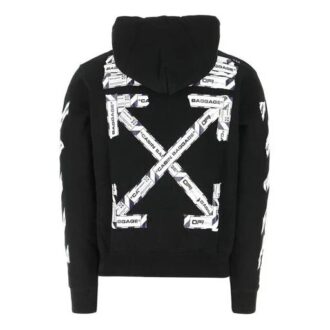 Off-White para hombre Alphabet Arrow Zipper Negro