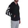Off-White para hombre Alphabet Arrow Zipper Negro