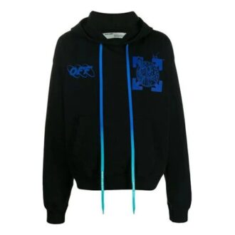 Off-White para hombre, camiseta holgada con logo de mago y gato sobre flecha, color negro Off-White para hombre, camiseta holgada con logo de mago y gato sobre flecha, color negro