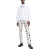Off-White para hombre, colección Otoño-Invierno 2022, jersey de cuello redondo con estampado de letras, versión de manga larga, blanco