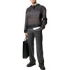 Off-White para hombre, colección primavera-verano 2022, sudadera con capucha de manga larga a rayas, color negro