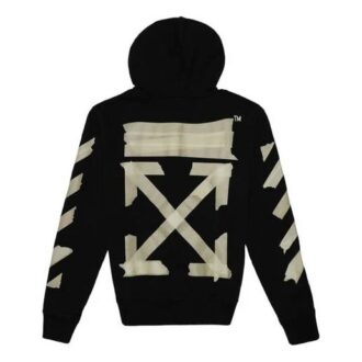 Off-White para hombre con correa de goma y estampado de flechas, negro clásico