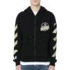 Off-White para hombre con correa de goma y estampado de flechas, negro clásico