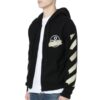 Off-White para hombre con correa de goma y estampado de flechas, negro clásico