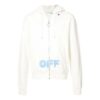 Off-White para hombre con cremallera y logotipo, blancas