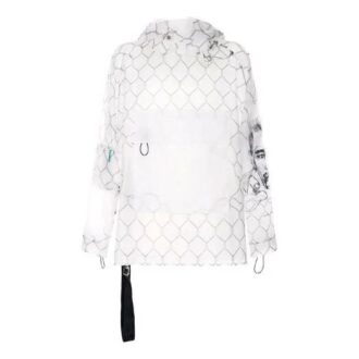 Off-White para hombre con detalle de bolsillo, transparente, versión estándar, blanco