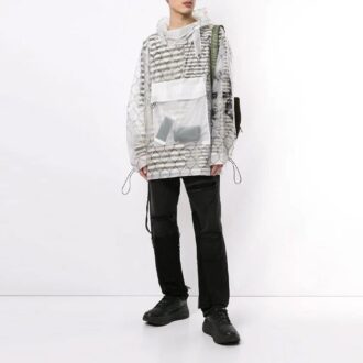 Off-White para hombre con detalle de bolsillo, transparente, versión estándar, blanco