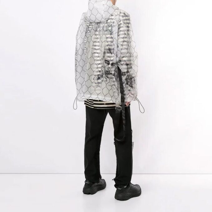 Off-White para hombre con detalle de bolsillo, transparente, versión estándar, blanco